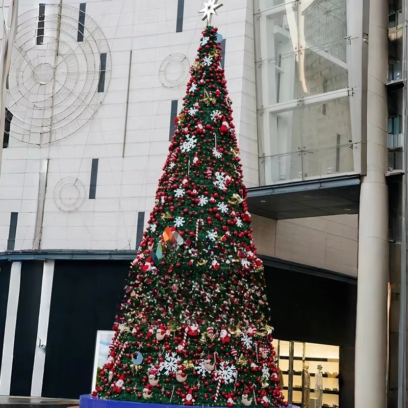 High Quality PVC Artificial Light Emitting Diode Christmas Tree Giant 20 30 40 50ft Outdoor Event Space Large Christmas Tree