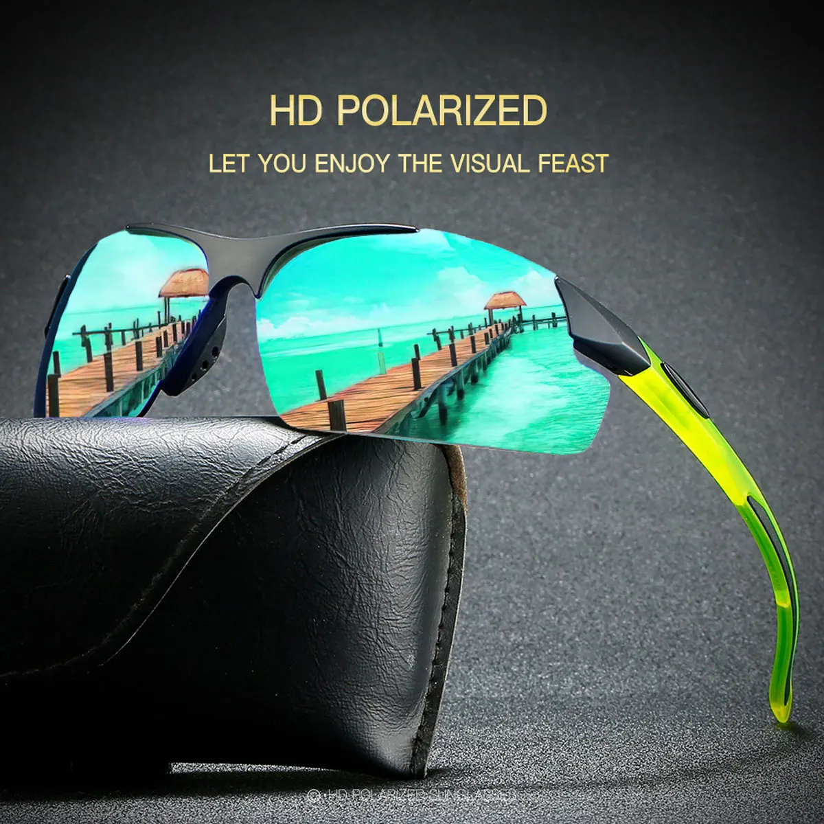 JSJM New Fishing Glasses Men Women Sunglasses Outdoor Sports Goggles Cycling Hiking Driving Eyewear UV400 Sun Glasses Gafas