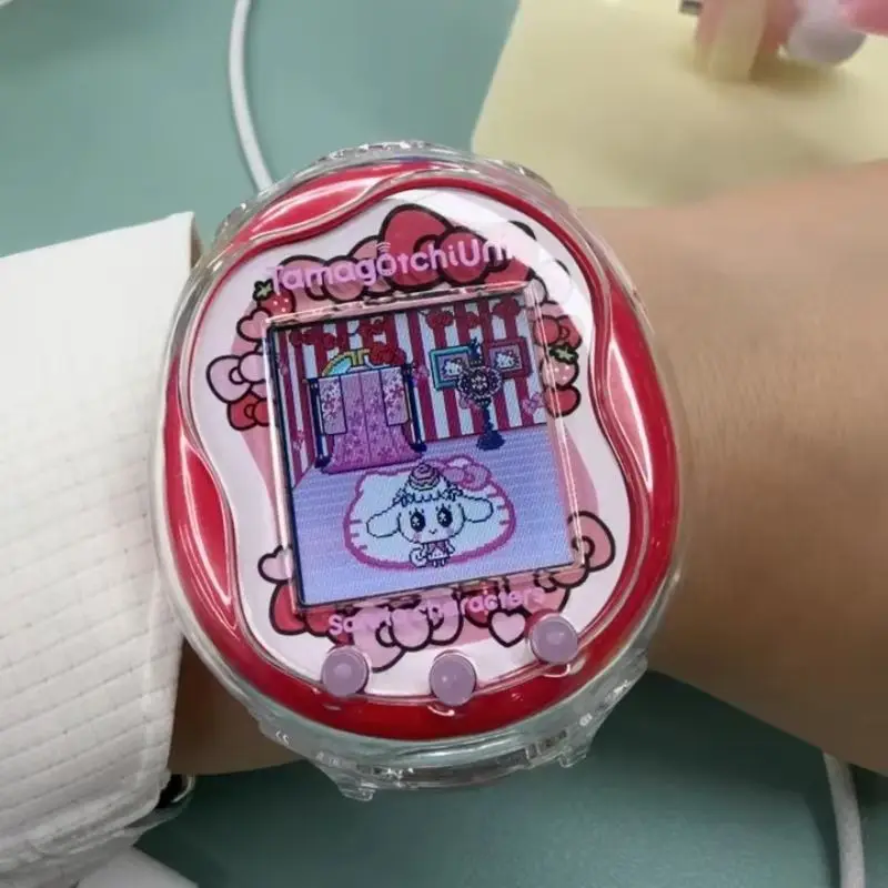 

Защитный чехол Tamagotchi Uni с браслетом, виртуальная защита для экрана для домашних животных, Kawaii, модный аксессуар на заказ, подарочная игрушка
