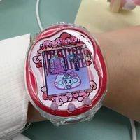 Tamagotchi Uni Protective Case Cover with Wrist Band Virtual Pet Screen Protector Kawaii Fashion Custom Accessory Gift Toy