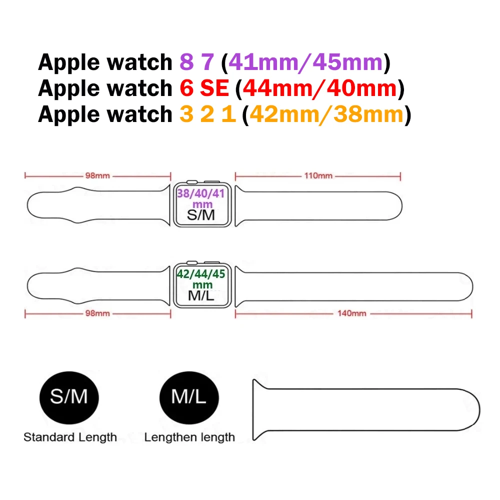 حزام سيليكون نحيف لساعة أبل الترا 49 ملم باند 41 45 38 40 44 42 46 ملم Correa سوار رياضي iWatch Series 10 9 8 7 6 5 SE