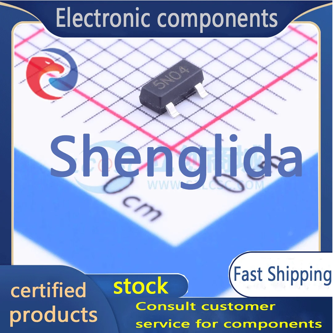 5N04 패키지 SOT-23 (SOT-23-3) 전계 효과 트랜지스터 (MOSFET), 새로운 재고 (10 개)