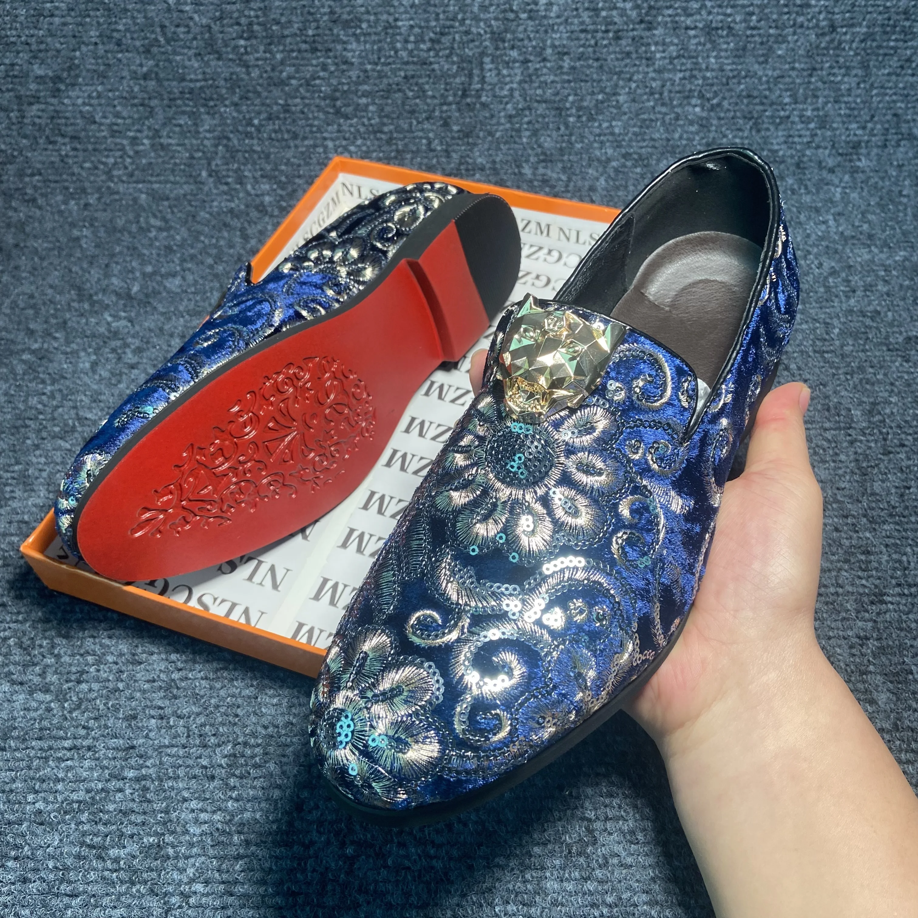 office shoes man casual business formal loafer shoes man wedding official designer shoes luxury brand mariage