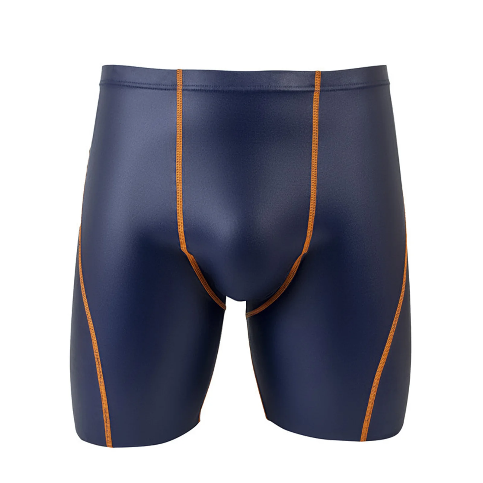

Men's Quick-drying Swim Trunks Elastic Waist Flat Seams Boxer Shorts Athletic Compression Swim Diving Shorts for Pool Sports