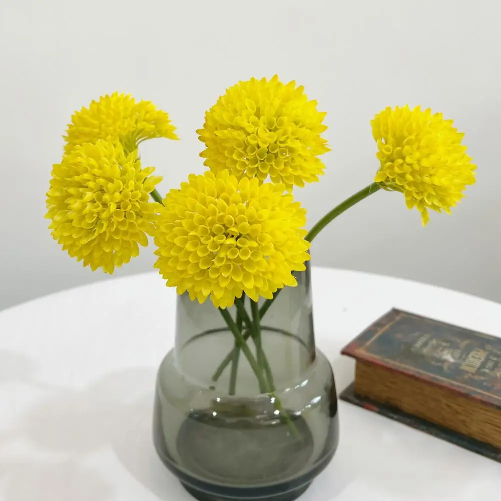 Multi-layered Petals Artificial Dianthus Stem Realistic Fake Green/Orange/Yellow Tricks Plant Wedding Decor Flower Arrangment 95