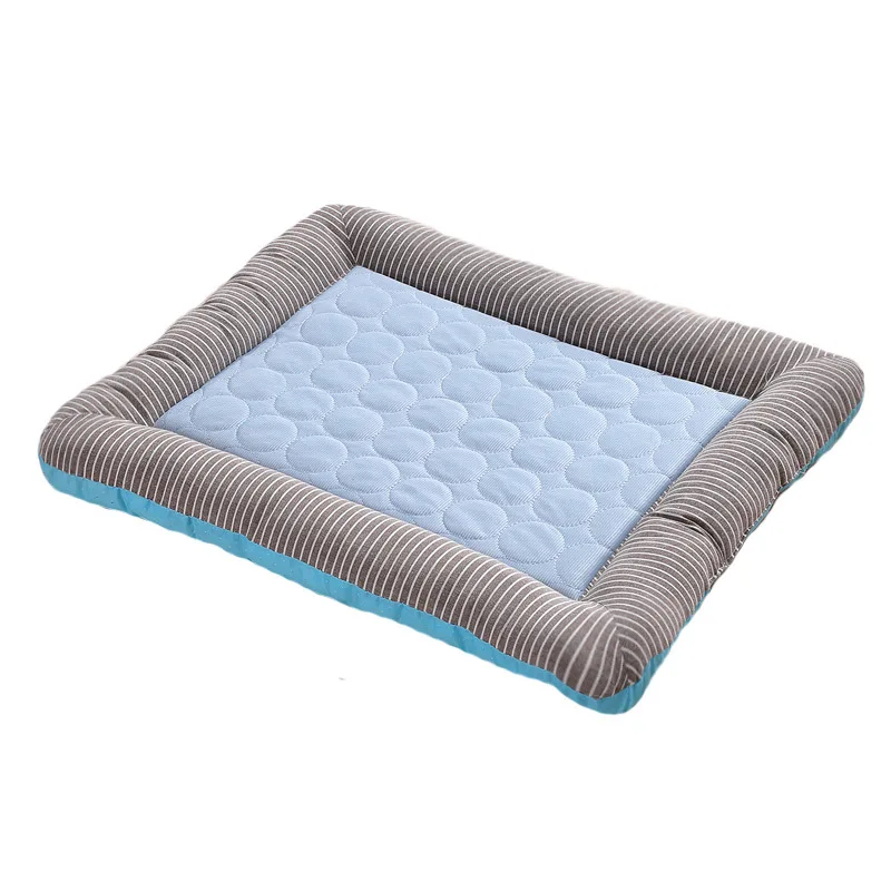 Dog Mat Hot Sale Kennel Summer Pet Pad Ice Silk Cold Feel Pad Cat Litter Cat Mat Dog House Bed Mats