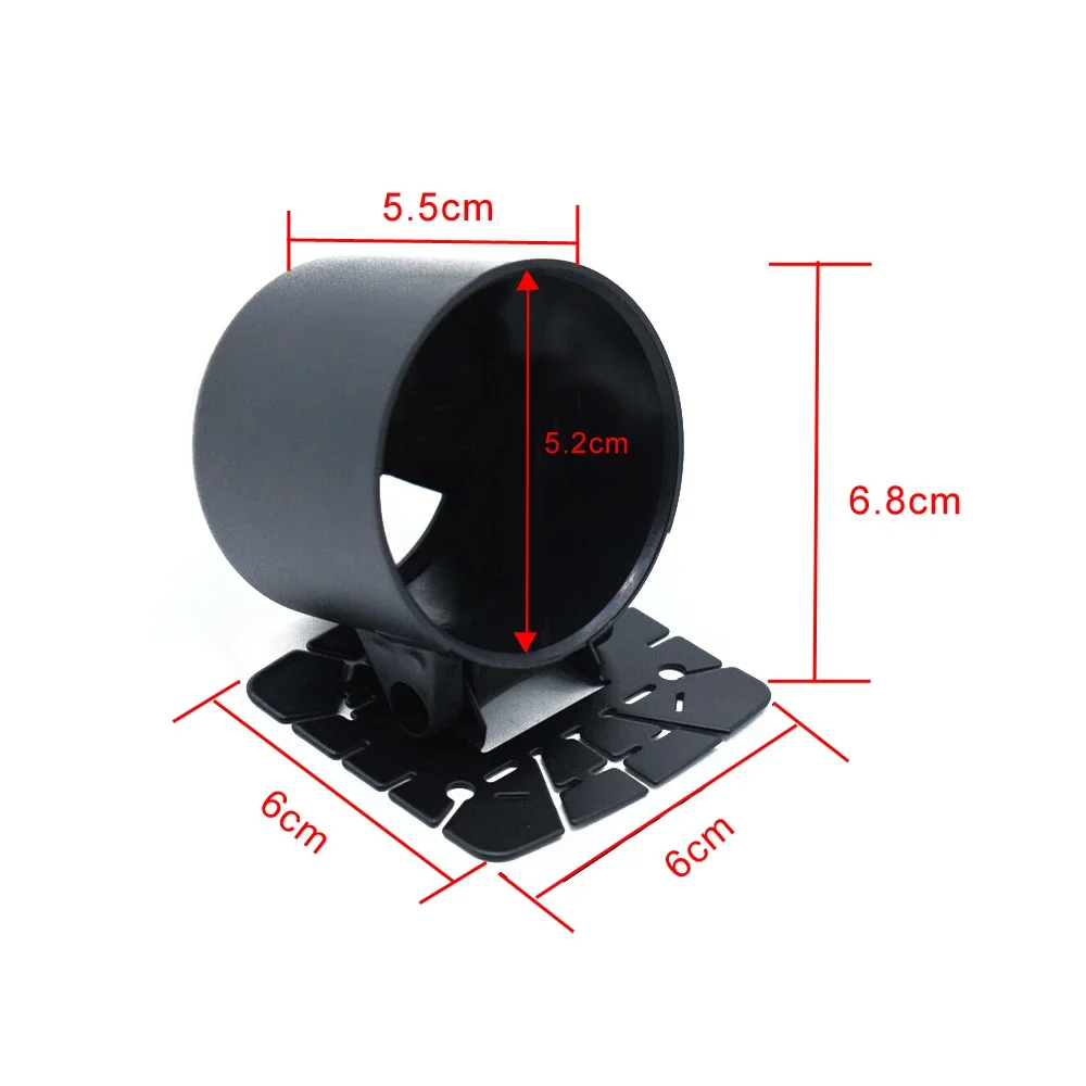 Universal Black Plastic ABS Gauge Pod Swivel Mount Holder Fit For Car Boat Meter Gauge Body Accessories 52mm (2