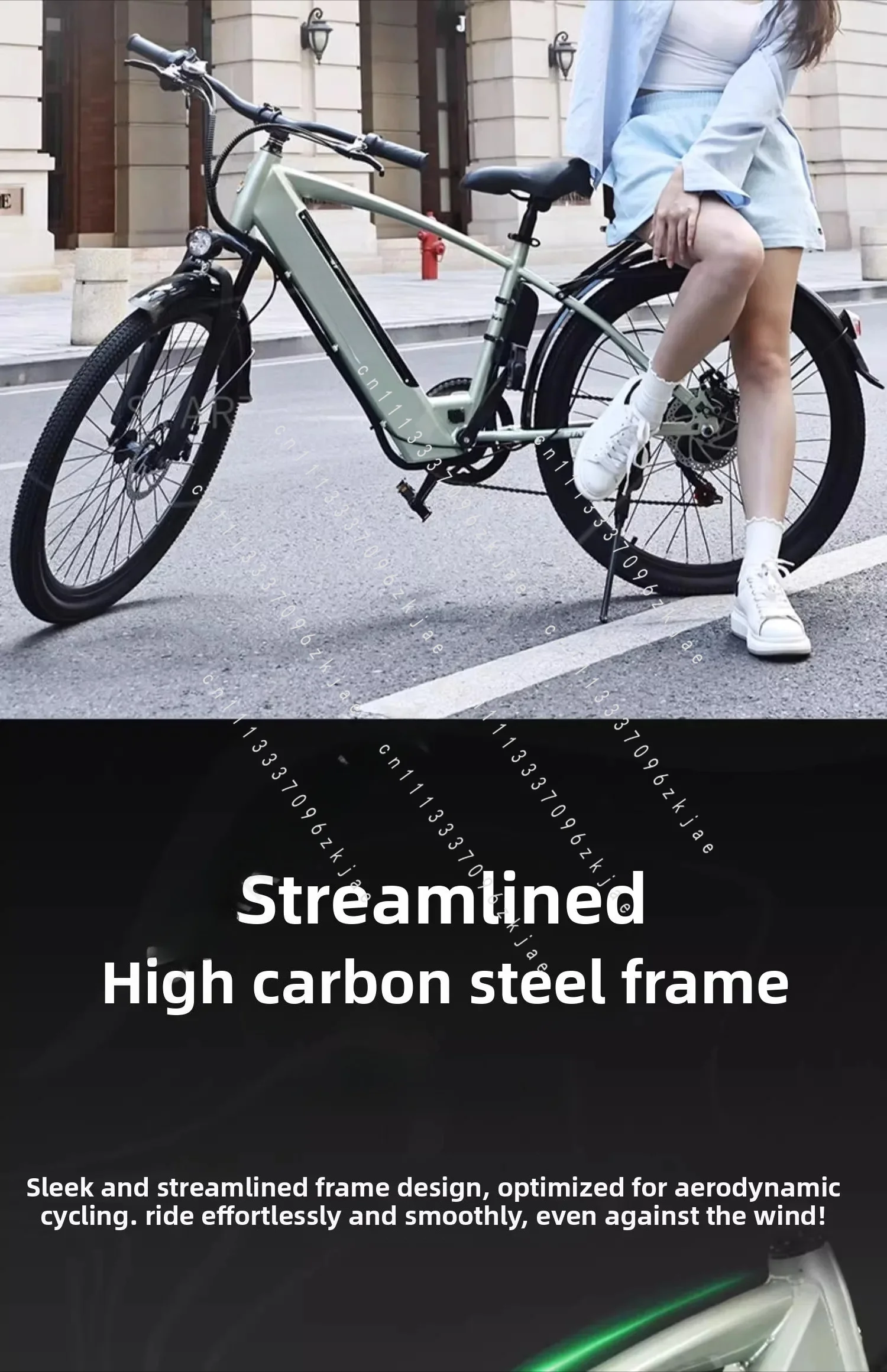 Electric Mountain Bike with Lithium-Ion Power Assist for Adult Men and Women, 400W 2026 Model