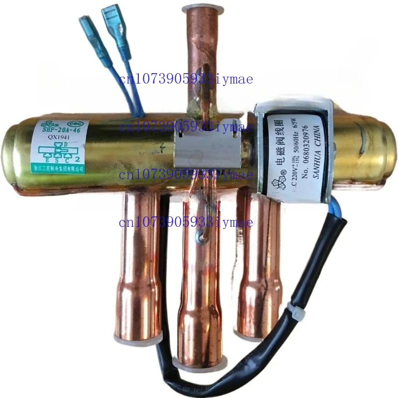 Four Way Reversing Solenoid Valve 8/10/12 HP Air Conditioning Air Energy Heat Pump Heat Exchange Accessories