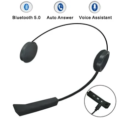 Impermeável Motocicleta Capacete Headset, fone de ouvido Bluetooth, sem fio, Handsfree, Call Support, Auto Answer, Voice Control, BT5.0