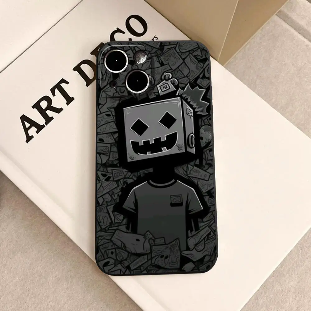 Geometry Dash GD Phone Case FOR IPhone 15promax 14 11 12 Pro 8 7 15 Plus 13 Pro MAX XR XS MINI Black Soft Covers