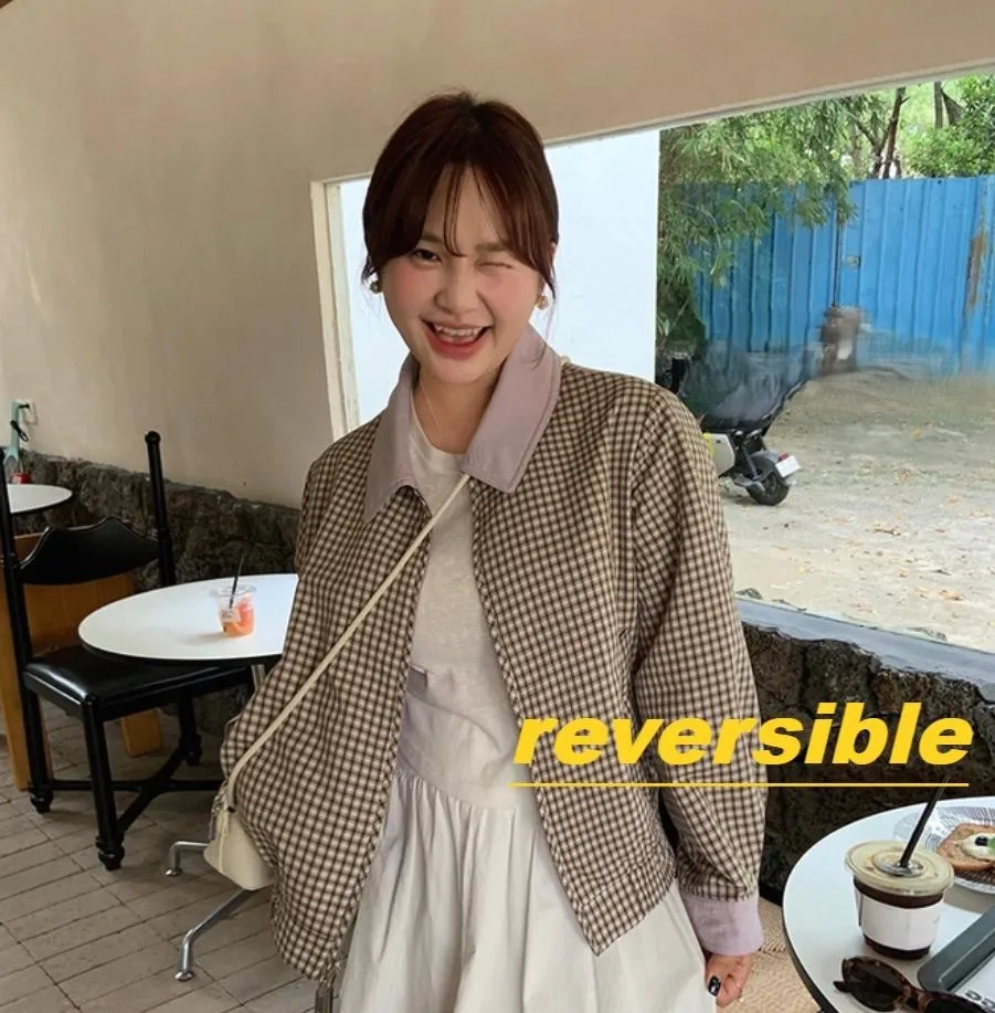 Giubbotti bomber Giacca da donna Marrone Autunno Pelle scamosciata Color-Splicing Pannelli Coulisse Pendolarismo Urbano Elastico regolabile Minimalista