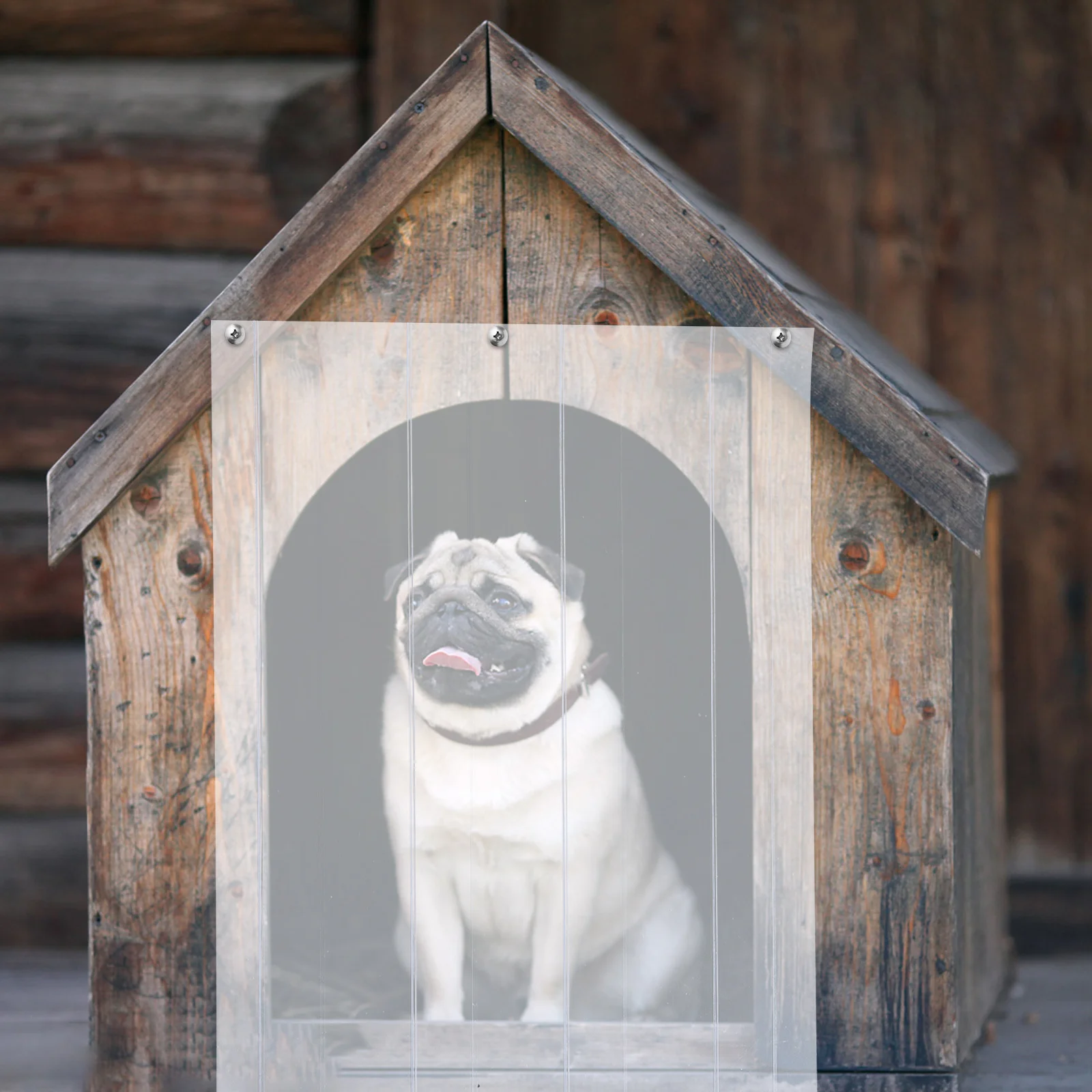 

PVC Dog Door Curtain Clear Plastic Strip Soft Barrier for Access and Monitoring Door Drape Plastic Curtain Strips