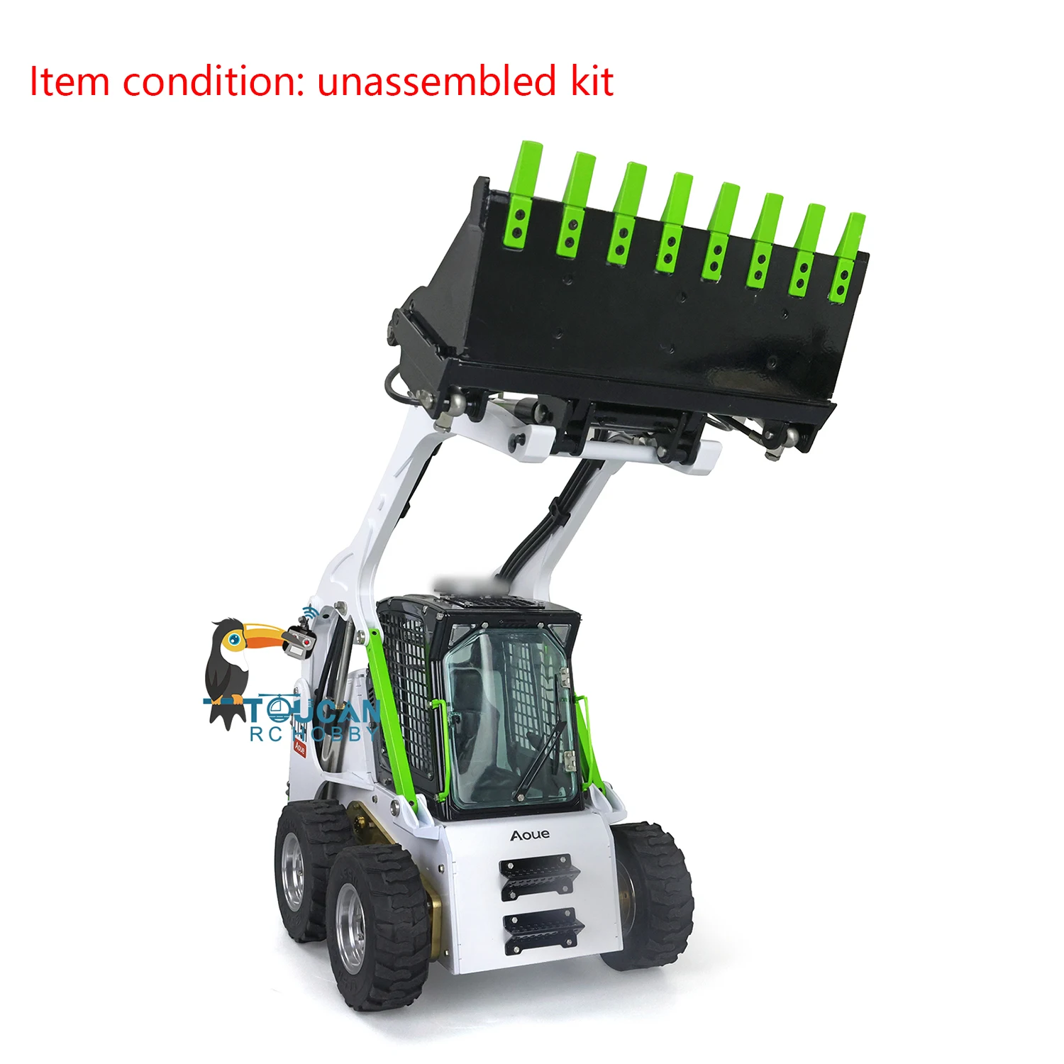 LESU 1/14 Metal Hydraulic RC Loader Wheeled Skid-Steer Aoue LT5H Painted KIT Version Light Sound Servo ESC Boy Gifts