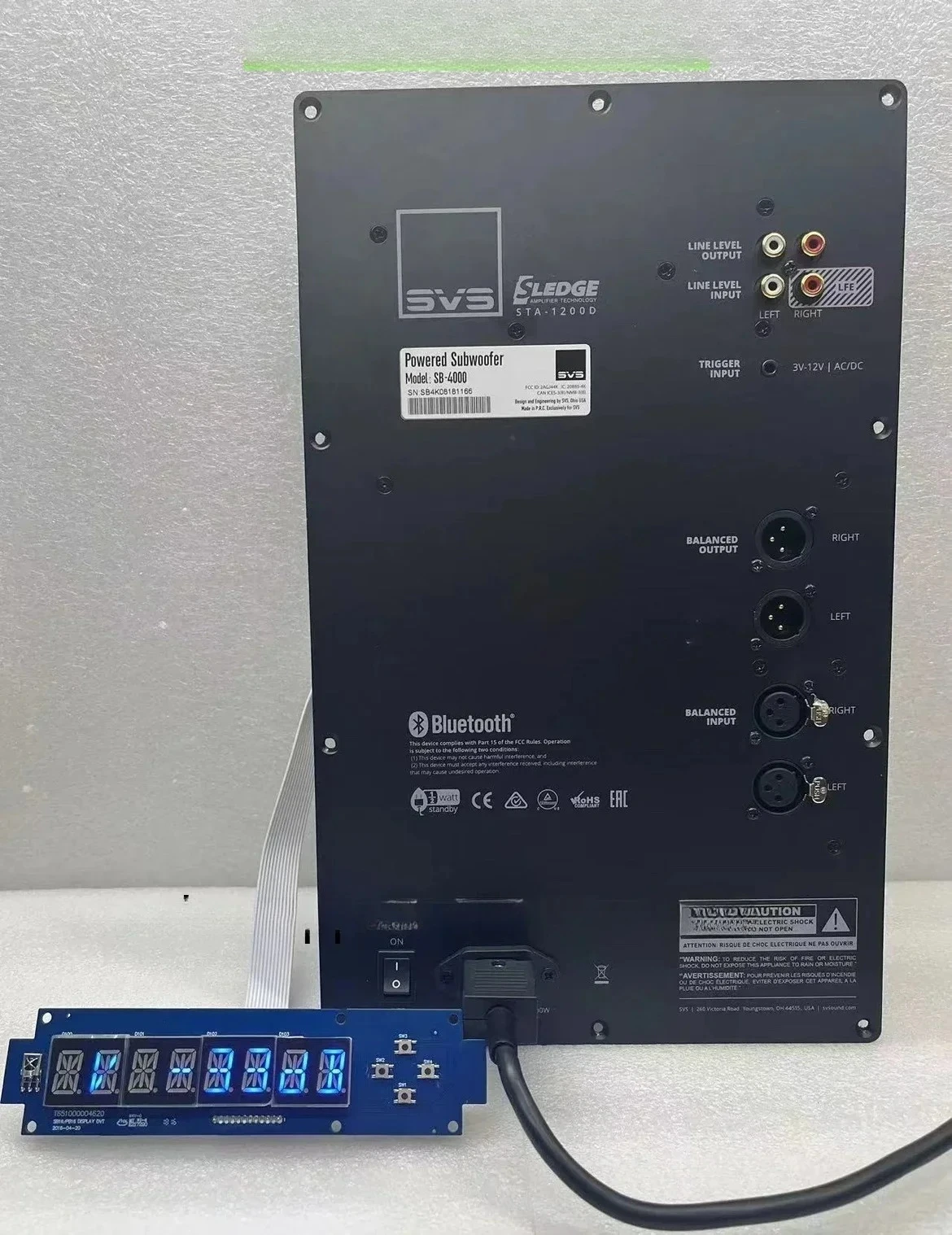 Fever High Power Home Theater Music Amplifier Board 1200W Rated Subwoofer Bluetooth App Control SVS--95% new