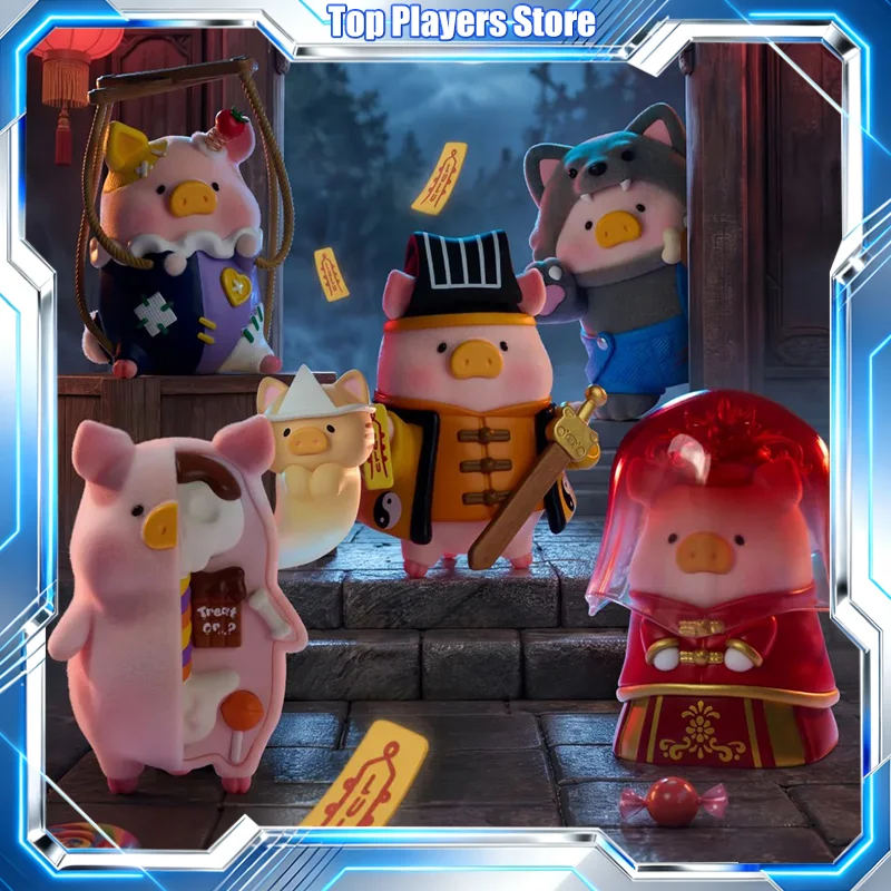Genuine LULU The Piggy Blind Box Halloween Toys Surprise Can 3 Mystery Box Ornament Collectible Desktop Gift
