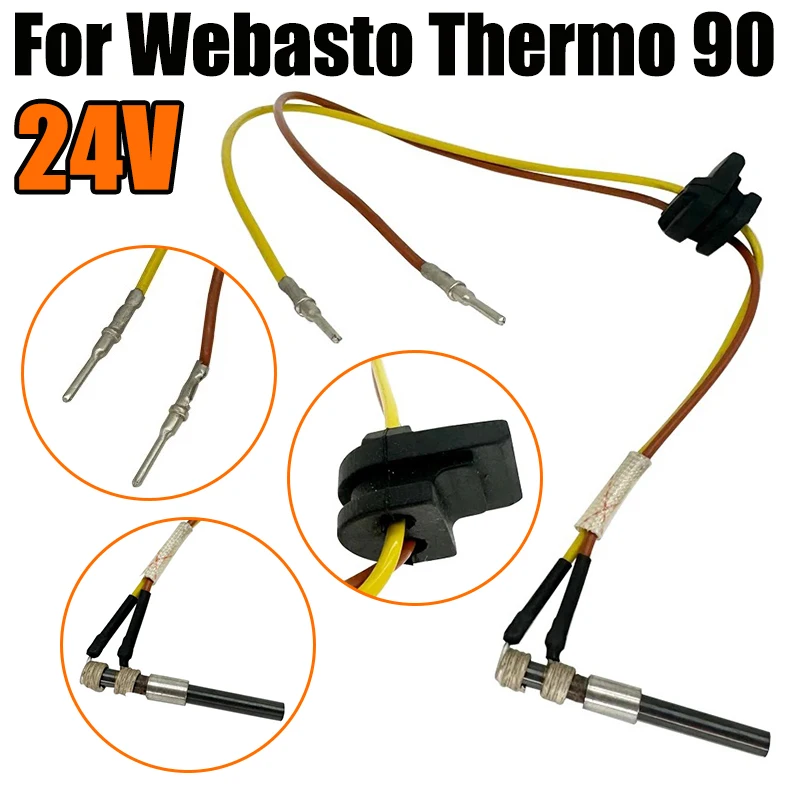 

82410B 24V 54-65W Diesel Parking Heater Ceramic Glow Pin Glow Plug Candles For Webasto Thermo 90 24V Truck RV Air Parking Heater