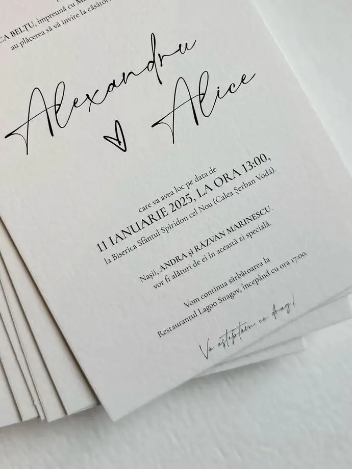 Personalized Cotton Paper Texture Wedding Invitation Anniversary Greeting Card For Gifts Custom Birthday Postcard Christmas DIY