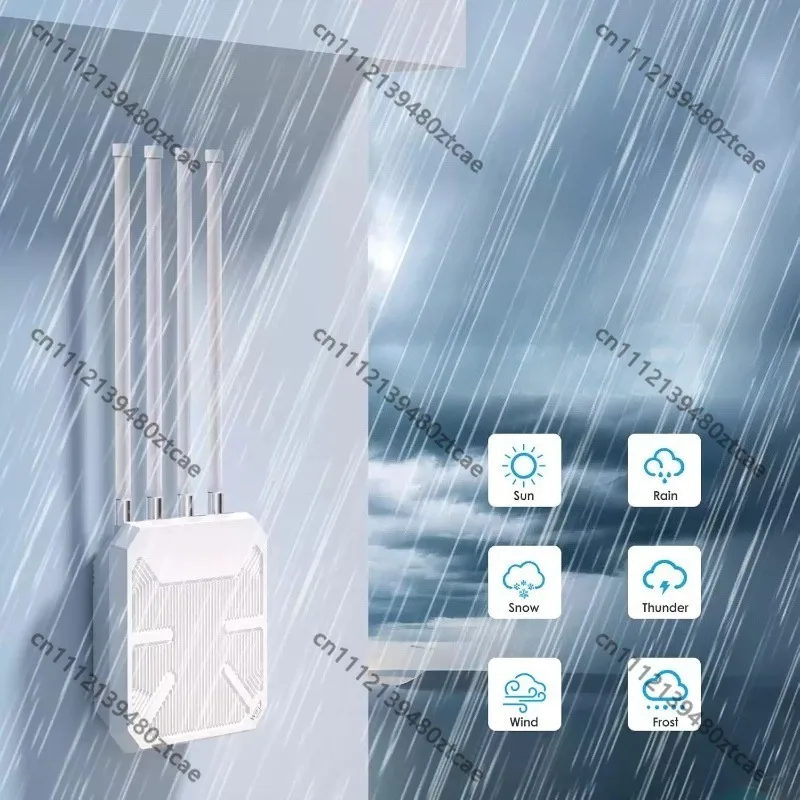 WiFi7 Outdoor Wireless AP Dual Band High Power Waterproof Signal Amplifier POE Powered Omni-directional Coverage Access Point