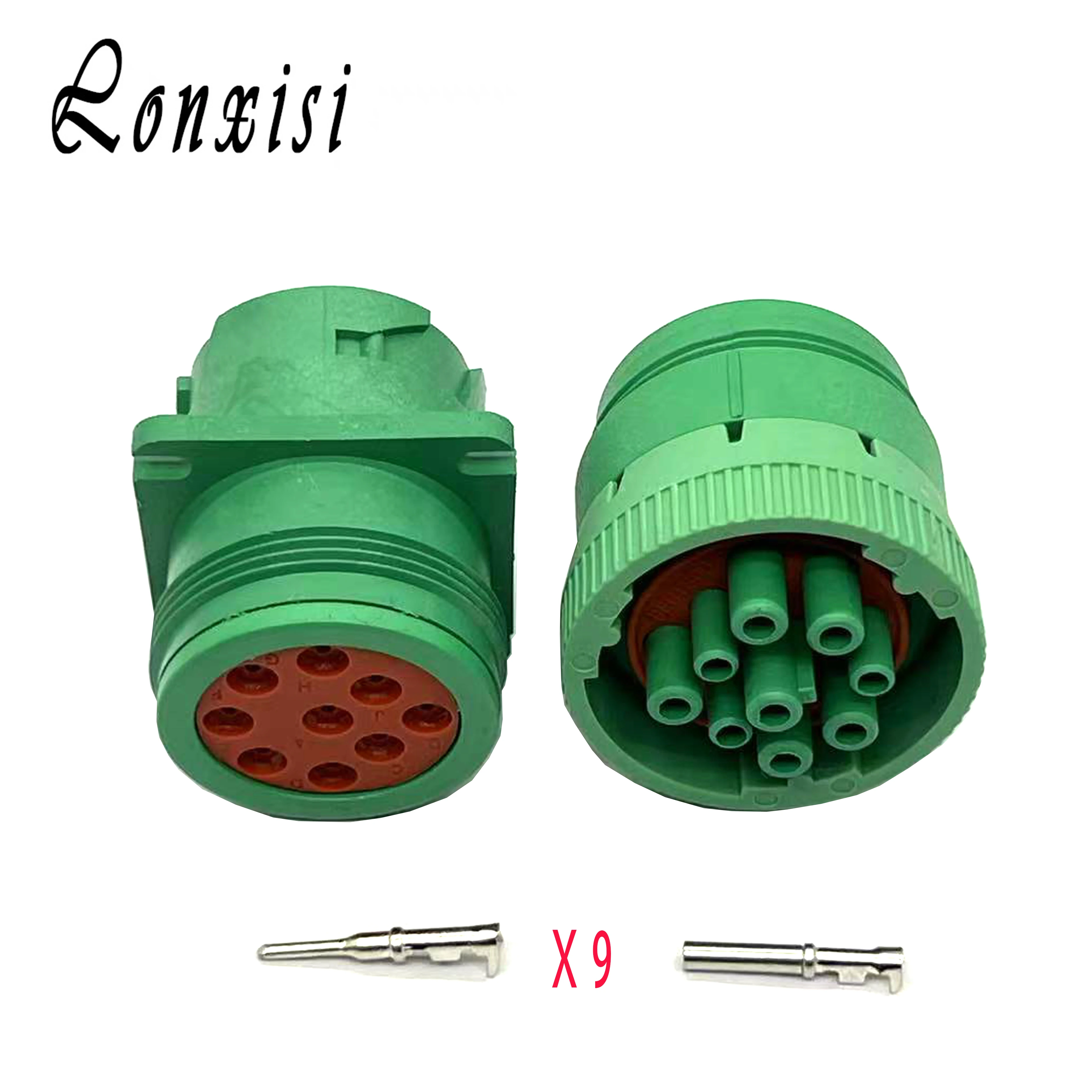 

1/2 Sets 9 Pin J1939 ROHS Environmental Protection Connector HD16-9-96S HD14-9-96P HD10-9-1939P-P080 HD16-9-1939