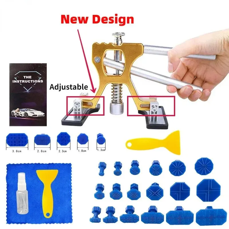 New Adjustable Car Dent Puller Dent Remover Auto Body Suction Cup Paintless Repair Tools Kit Auto Dent Removal Tool Kits