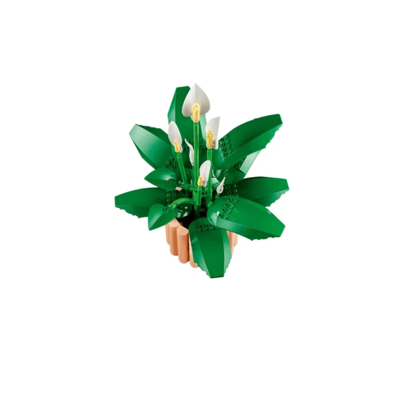 Moc 474Pcs Flower Peace Lily Puzzle Building Blocks Toy Gift Ornament Gift Birthday Gifts Home Decor Decoration - view 4