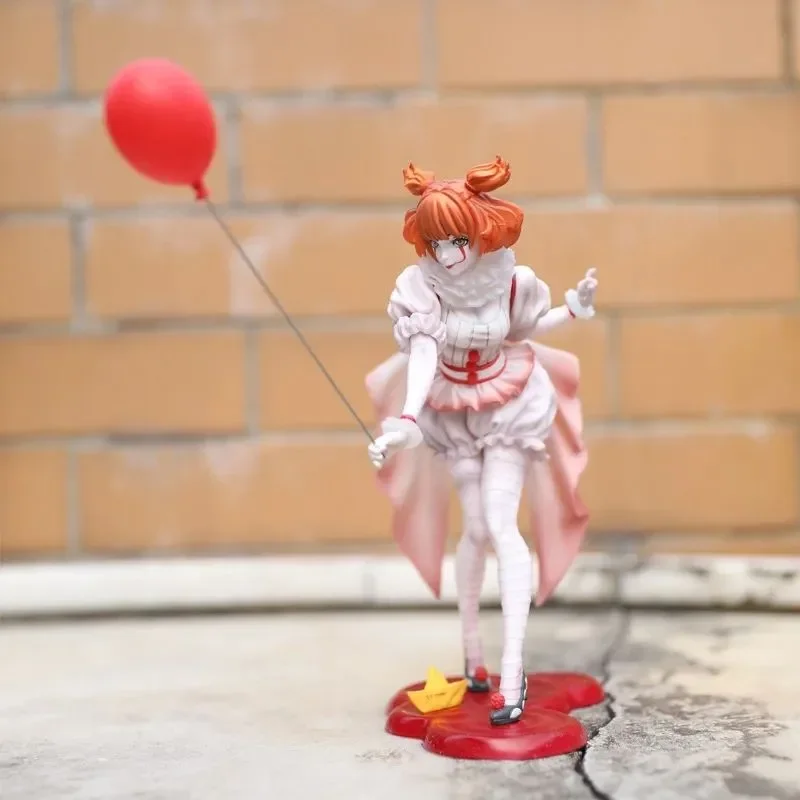 Figura anime da 19 cm It Joker Pennywise Action PVC Figure Joker Girl Figurine Collection Modello bambola regalo