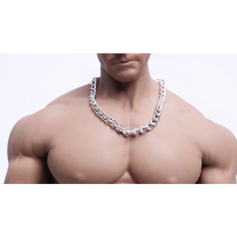 1/6 Scale Male Clavicle Chain Gold Silver Necklace Material Pendent Models for 12'' Action Figures Body