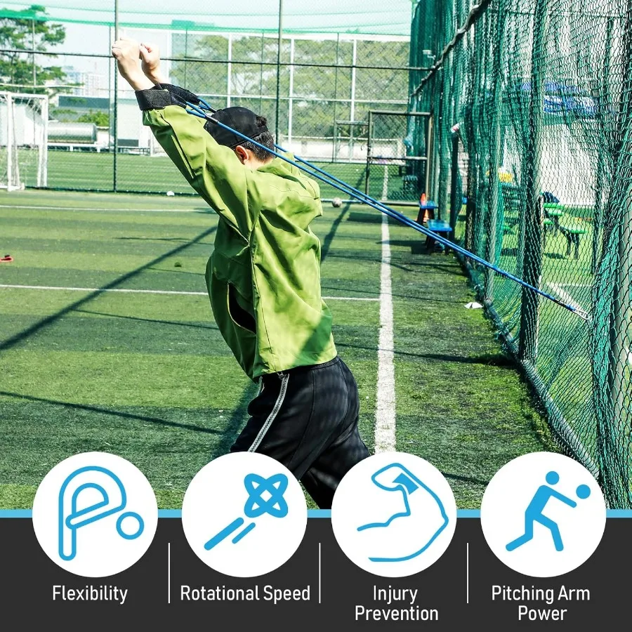 30lb honkbalbanden sportweerstand oefenbanden voor armkrachttraining en softbal honkbal pitching praktijk ideaal
