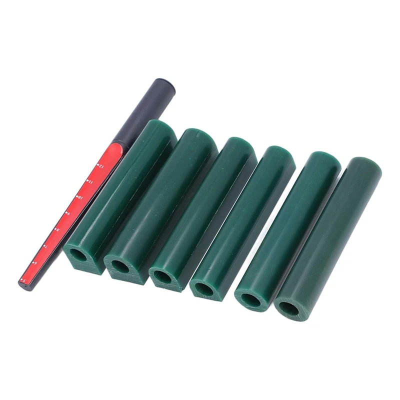 AU67-Rings Wax Tube Set, 6 Sizes Carving Wax Tubes With Cutter Ruler For Jewelry Rings Casting Handicrafts, Jewelry Tools