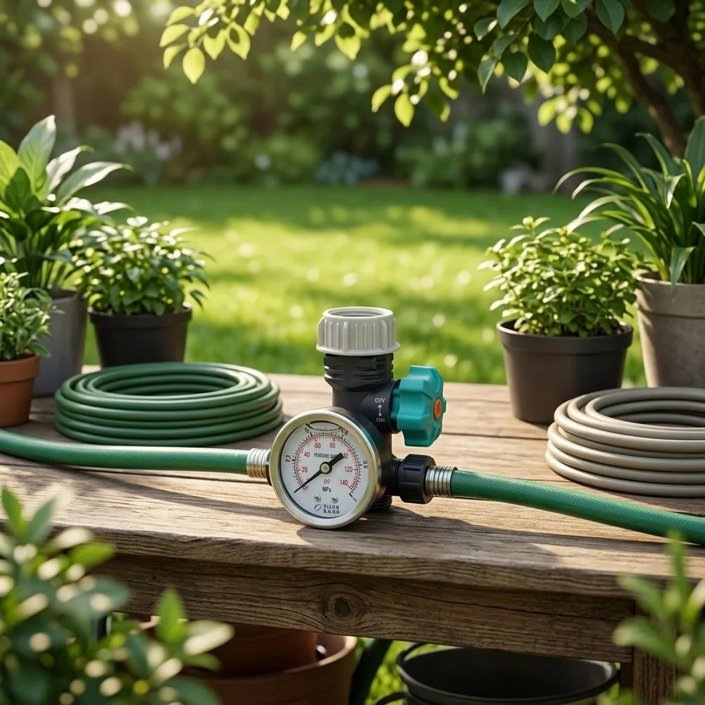 Pressure Control Irrigation Regulator For Garden Watering Copper Body Consistent Water Output Reliable Water Flow Regulator