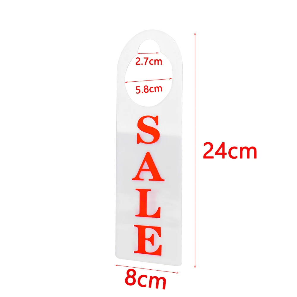 Large Sale Signs For Clothes Rack, Apparel Hangers Bar Hangrail Plastic Size Divider Big Marker Fitting Room Door Control Tags