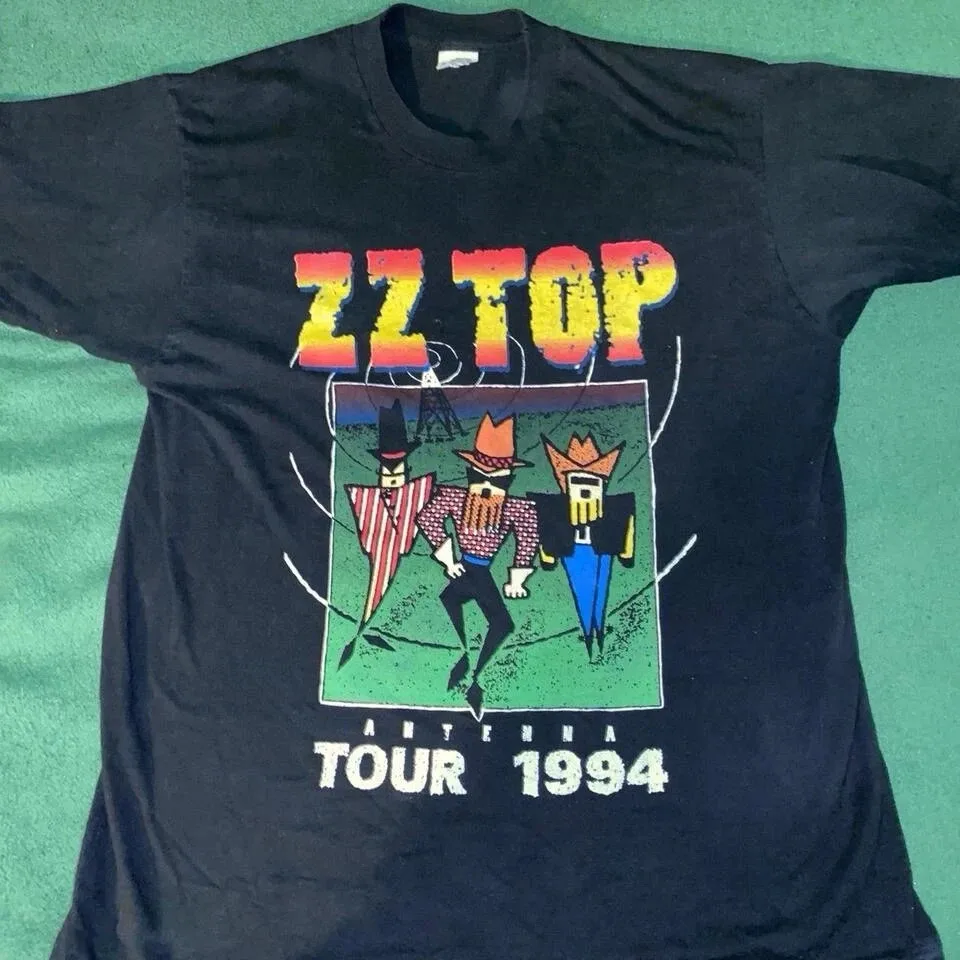 

Винтажная футболка ZZ Top Antenna Tour 90-х 1994 года