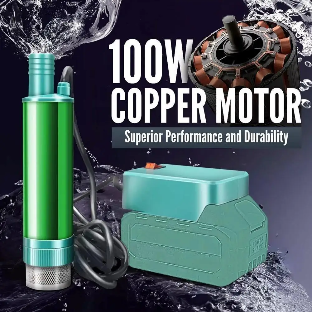 

2.4M Lithium Battery Pump For Makita 18V Battery BL1830/1840/1850/1860 38mm Cordless Diesel Fuel Water Transfer 40-60L/min Pump