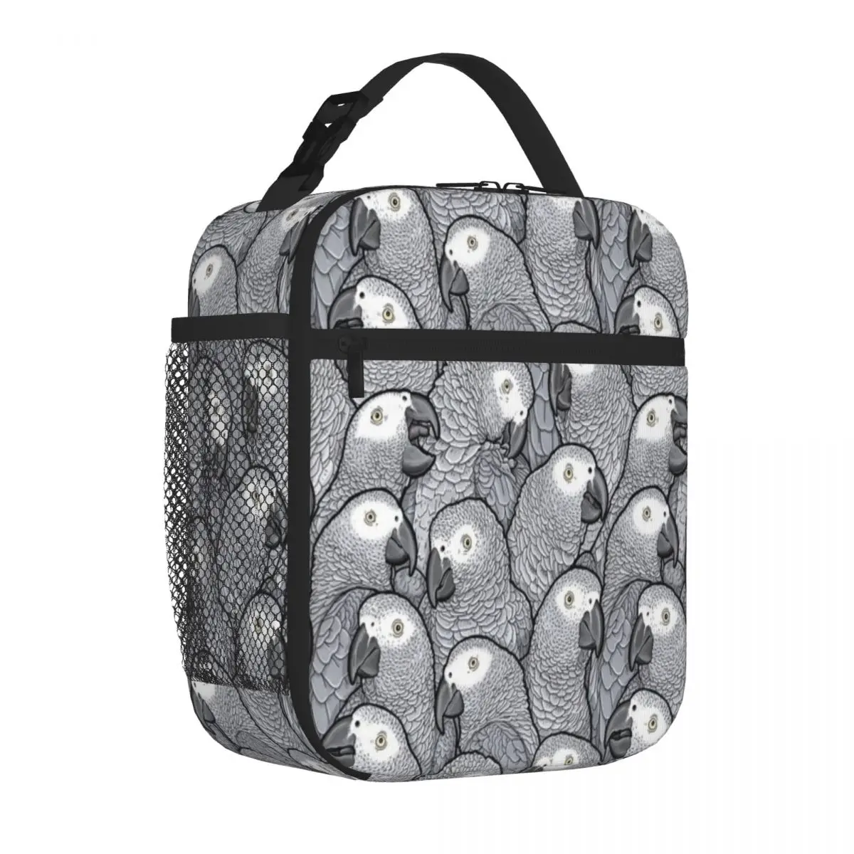Bestselling African Grey Parrots Multi Pocket Portable Lunch Bag Home To Go Meal Prep Bag