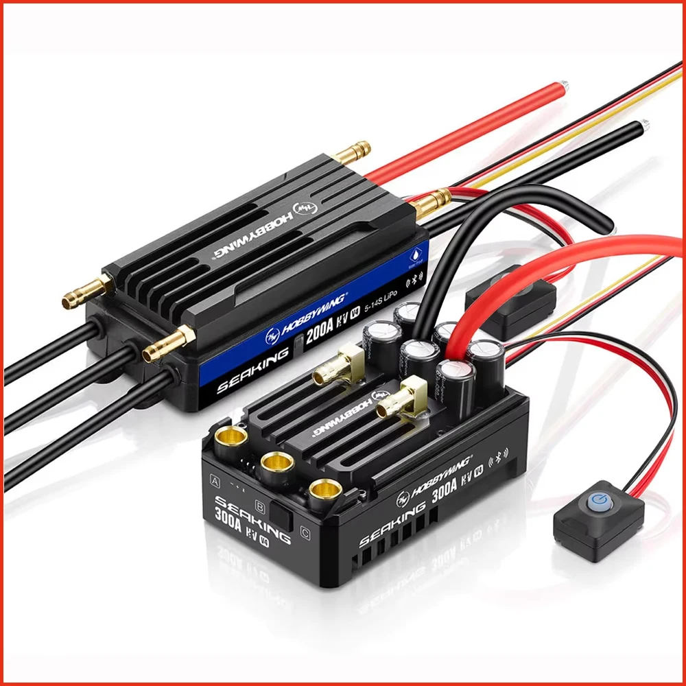 

Hobbywing Seaking 200A/300A HV V4 5-14S Waterproof Sensorless Brushless ESC Speed Controller