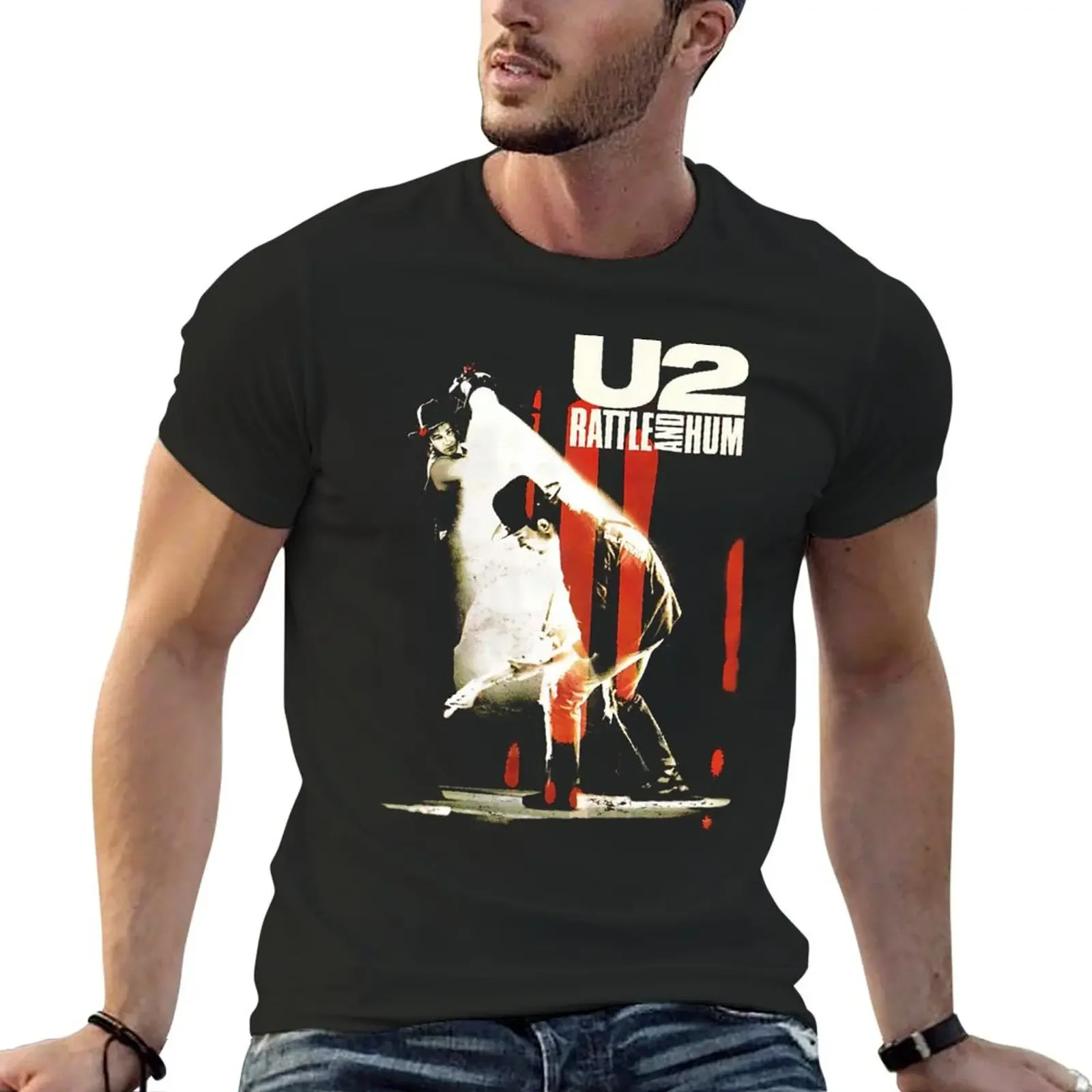 Gsf564y>> U2 Bono, U2 Bono, U2 Bono, U2 Bono, U2 Bono, U2 Bono T-Shirt Customizers Effen Zwarte T-Shirts Heren