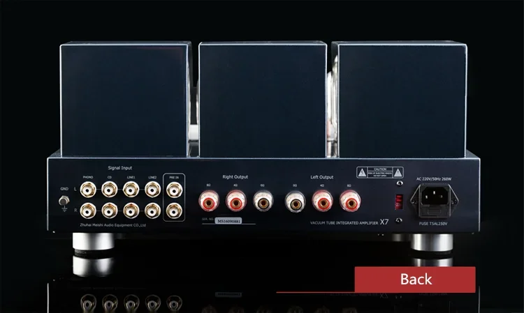 OQ-019 MUZISHARE X7 Integrated Vacuum Tube Amplifier KT88x4 a b1 Push-pull Amp 25~45W TR~UL Switch 110V/220V MM PhonoMUZISHARE