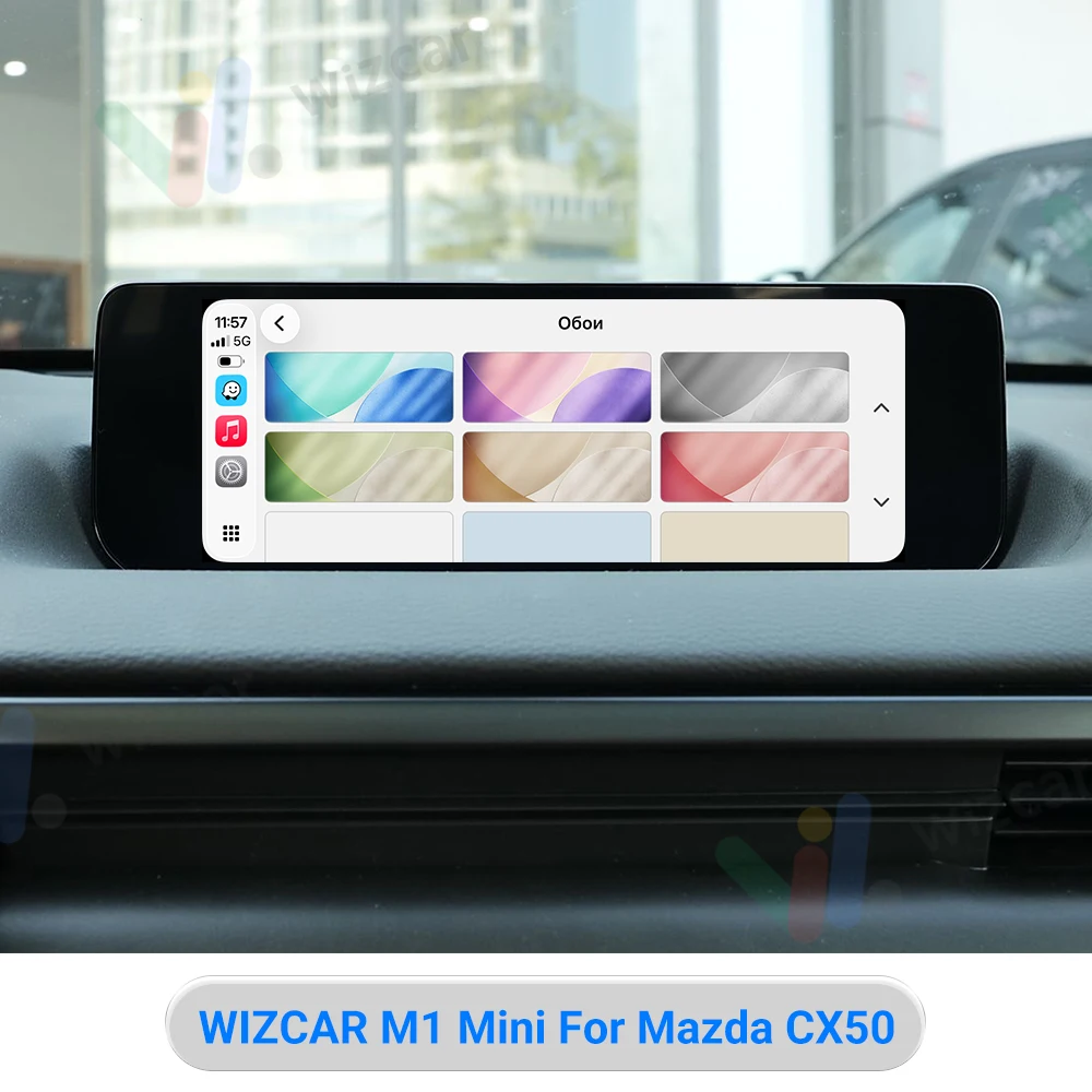 For MAZDA CX50 CX5 CX30 WIZCAR M1 Mini | Wireless Android Auto Google Waze Maps Spotify Music Navigation For Android Phone Use