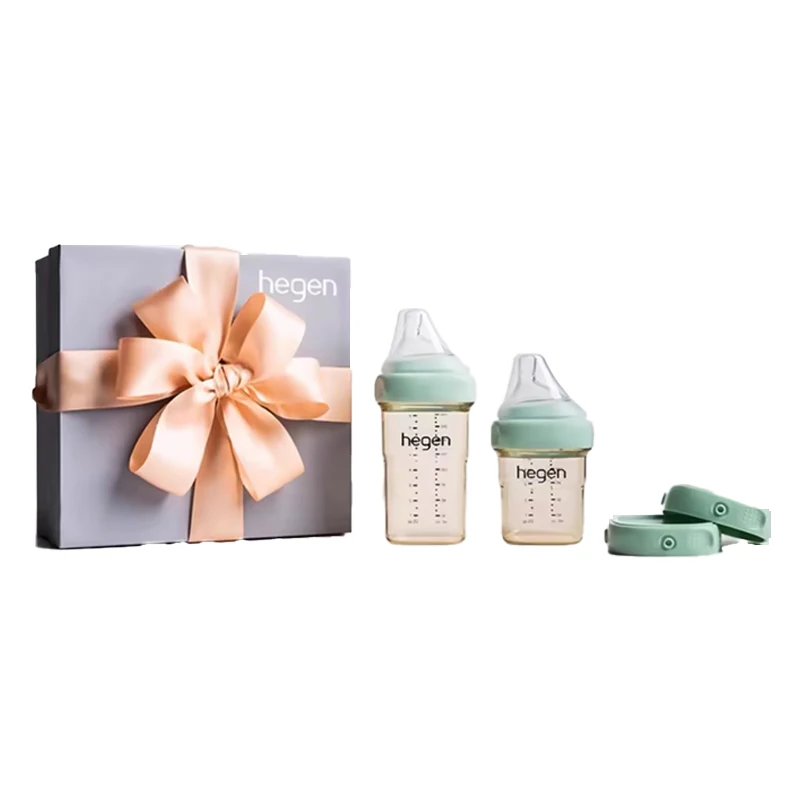 Hegen Baby Bottles Original Bottle PPSU Gift Box With Storage Lid Pacifier Water Bottle for Children Baby Items Free Shipping