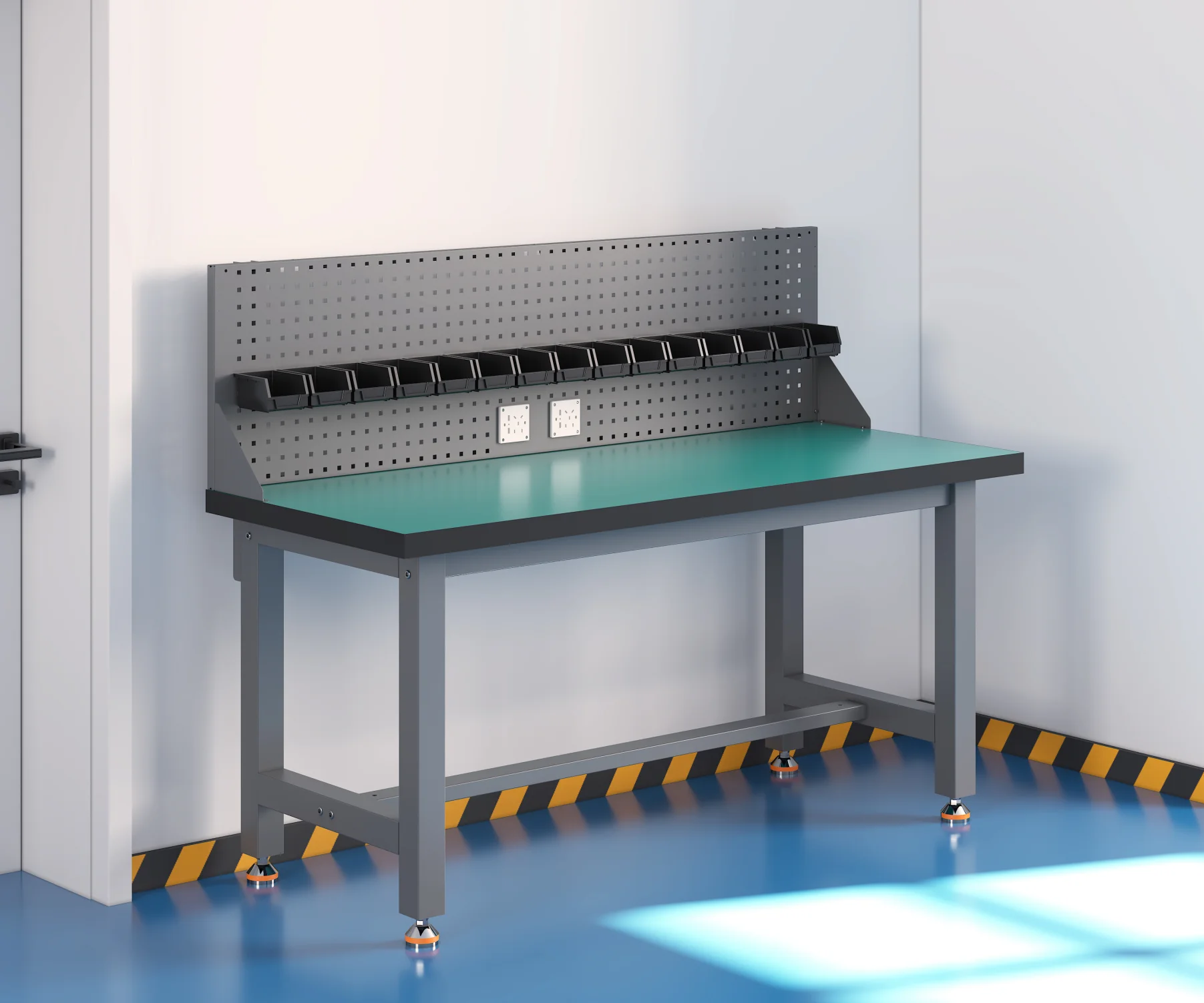 

Антистатический верстак WorkbenchDuty для мастерской, настраиваемый, с отсеками для инструментов, электронный верстак для автосервиса