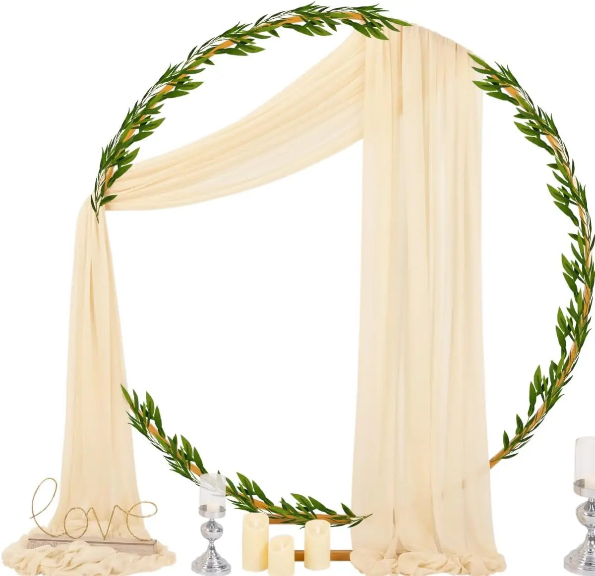 Crysta Gauze Luxury Sage Wedding Table Runner,Light Elegant Chair Sashes ,Perfect for Party Birthday Banquets Arches Cake Decor