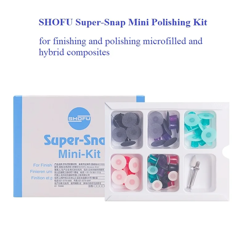 SHOFU Dental Polishing Disks SHOFU Super Snap Rainbow Mini Kit Super Snap Dental Composite Polishing And Finishing Disc