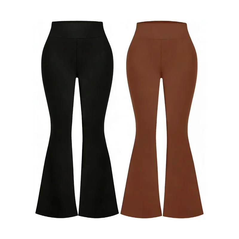 European and American fashion simple sexy flared pants, comfortable and breathable fabrics, suitable for daily life and sports