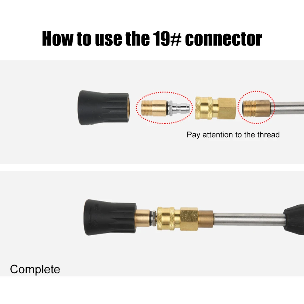 Pressure Washer Brass Adapter Connector Kit 1/4 Quick Disconnect M14 M22 Male Female Coupler for Car Washing Garden Hose Tool