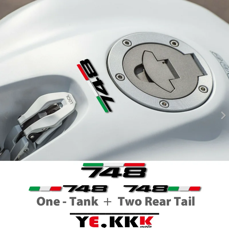 

For Ducati 748 Fuel Tank Cap Fuel Tank Rear Tail Rear Fairing Sticker Decal Cutout Italian Flag Any Number Sticker Decal