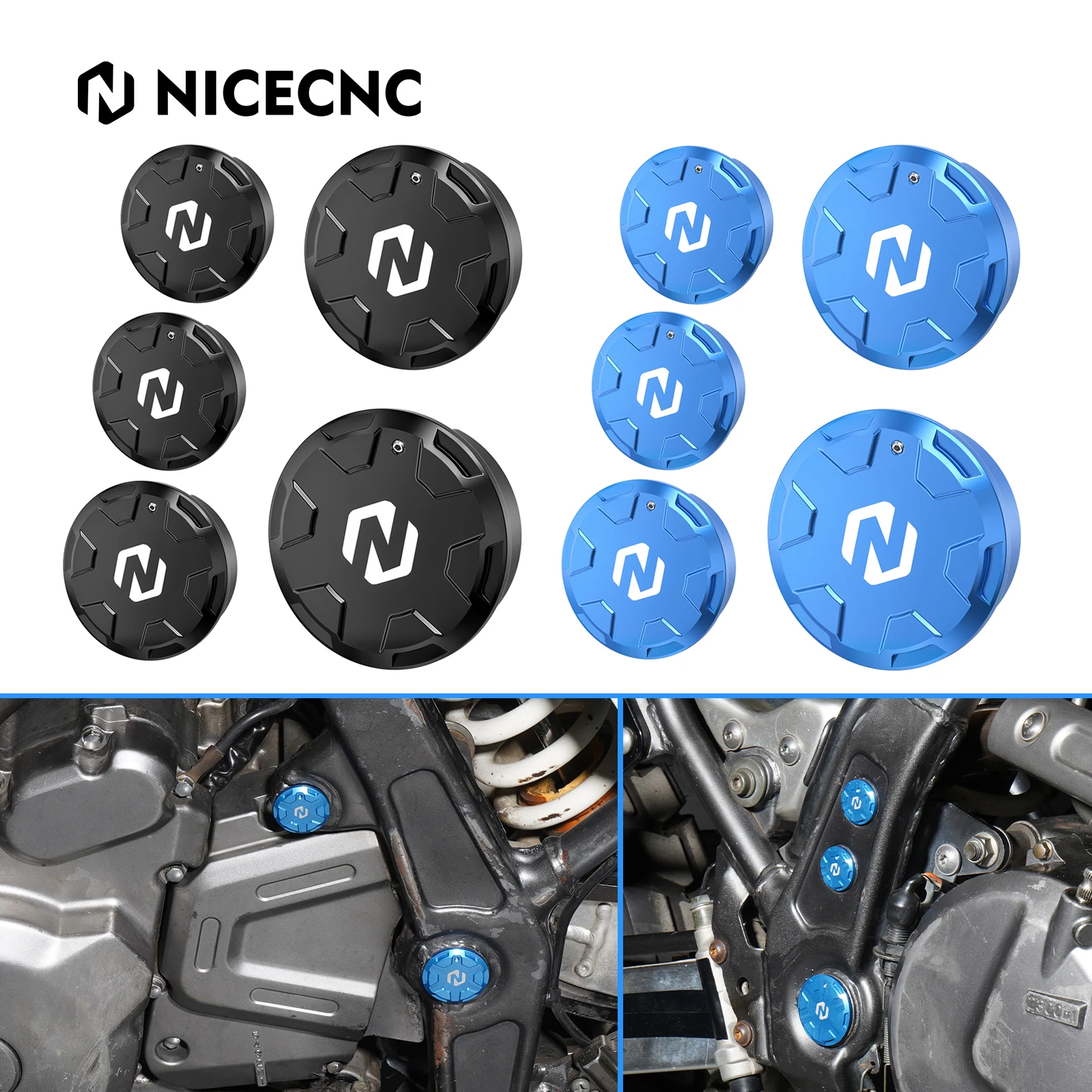 

Motorcycle Frame Hole Plug Covers for Suzuki DR650S DR650SE 1996-2022 2023 2024 DR650 S/SE Frame Holes Plugs Swingarm Pivot Caps