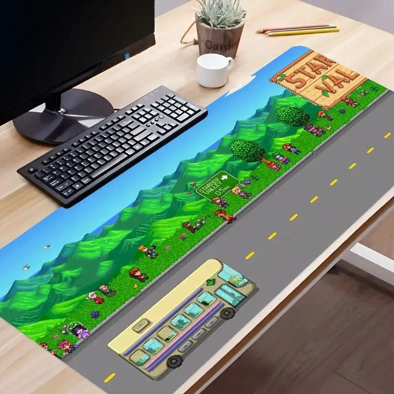 

Star Dew Valley Story Themed Large Gaming Mouse Pad, Non-Slip Rubber Base Desk Mat for PC Laptop Office & Computer Accessories