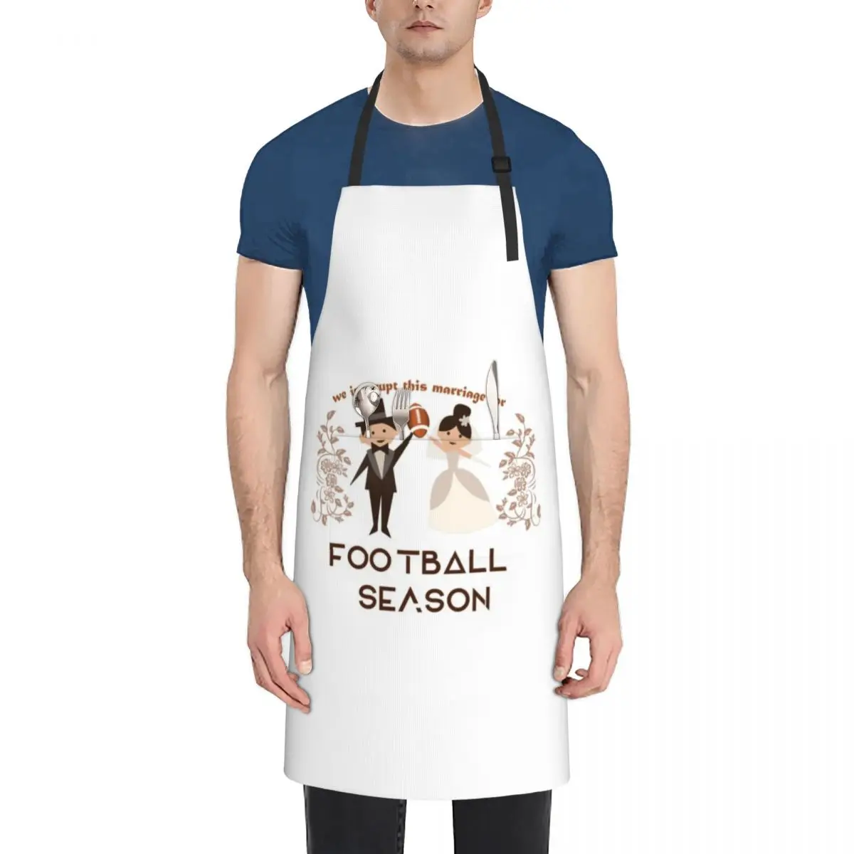 

Football Season- We Interrupt this marriage for Football Season! Apron Kitchen Things Kitchen accessories Apron