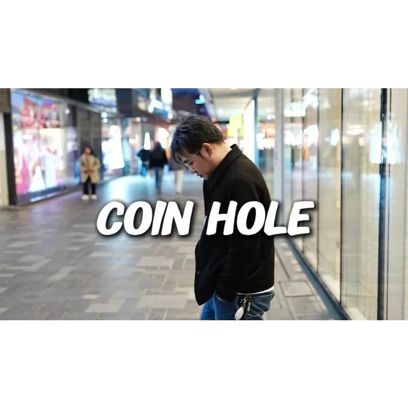 

Coin Hole By LT Magic Street Magic Tricks Bar Trick Magician Illusions Props Funny Magie Professionnelle Levitating Close Up